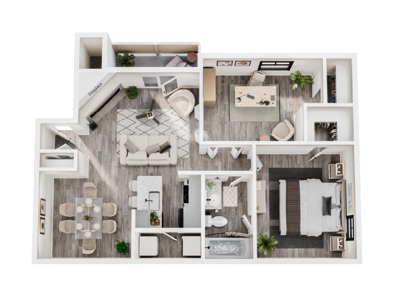 Ashwood park two bedroom floor plan